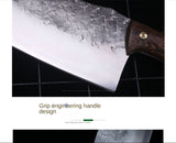 Chicken Wing Wooden Handle Forged Knife, Bone Chopping, Stainless Steel Chopping Knife, Kitchen Blade, Meat Cutting Knife