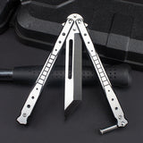 Folding comb unopened butterfly practice knife stainless steel training knife practice throwing knife tool spot for beginners