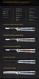 Folding comb unopened butterfly practice knife stainless steel training knife practice throwing knife tool spot for beginners