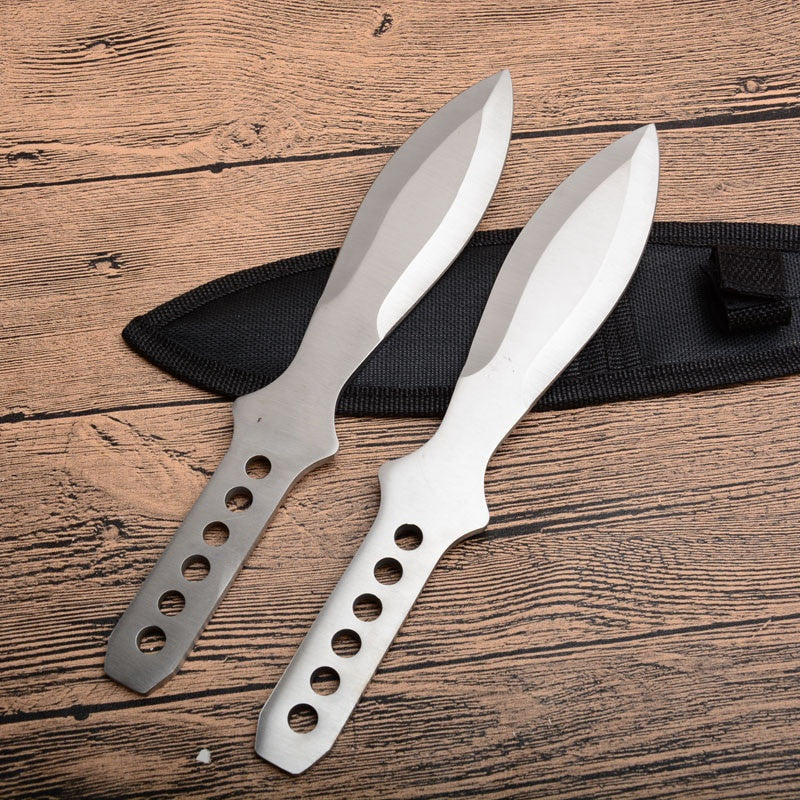 Darts NinjaTactical Fixed Blade Throwing Knife Set with Sheath Kunai Hunting Knives （ 6 eyes）3pcs/6pcs