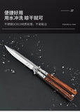 Butterfly practice comb beginner playing cool portable hand knife training folding knife outdoor practice knife