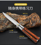 Butterfly practice comb beginner playing cool portable hand knife training folding knife outdoor practice knife