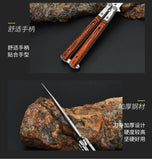 Butterfly practice comb beginner playing cool portable hand knife training folding knife outdoor practice knife