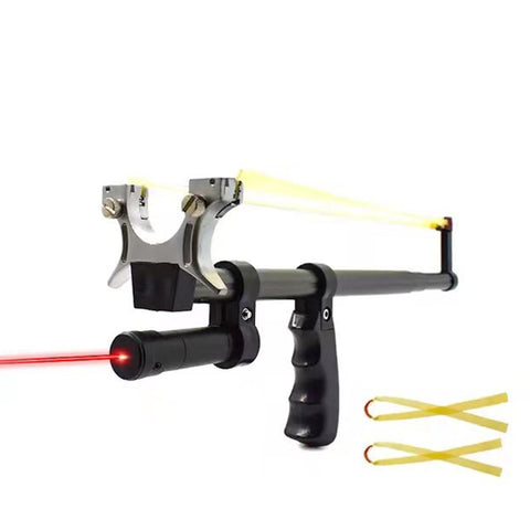 Slingshot wholesale straight pull rod infrared laser flat bib outdoor toy ball bow