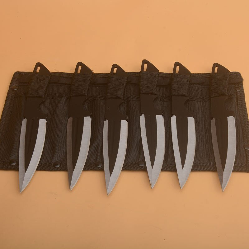 Throwing Knife  Darts Ninja Knives Tactical Fixed BladeSet with Sheath 3pcs/6pcs  Kunai Hunting