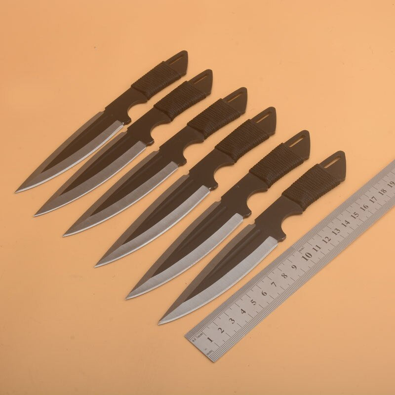Throwing Knife  Darts Ninja Knives Tactical Fixed BladeSet with Sheath 3pcs/6pcs  Kunai Hunting