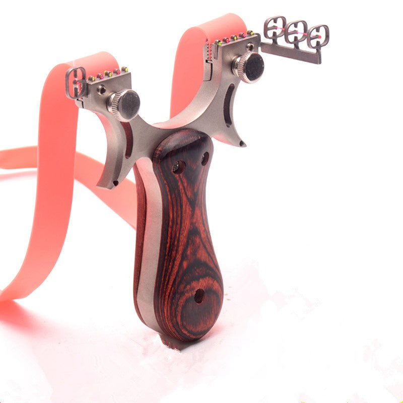 Steel Wood Patch outdoor sports bomb bow manufacturers supply flat leather bows accurate fast pressure stainless steel slingshot