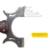 Steel Wood Patch outdoor sports bomb bow manufacturers supply flat leather bows accurate fast pressure stainless steel slingshot