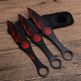 actical Fixed Blade Throwing Knife Set with Sheath（Ghost Head） 3pcs/6pcs  Darts Ninja Kunai Hunting Knives T