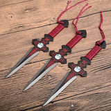 3pcs/6pcs Throwing Knife Set with Sheath (doll) Darts Ninja Kunai Hunting Knife Tactical Fixed Blade