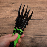 Knives Tactical Darts Ninja Kunai Hunting Fixed Blade Set with Sheath（Fork type）Throwing Knife  3pcs/6pcs