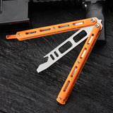New multifunctional butterfly knife without blade, cool butterfly training knife novice practice throwing knife