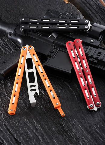 New multifunctional butterfly knife without blade, cool butterfly training knife novice practice throwing knife