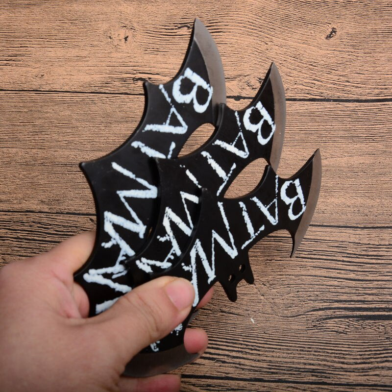 Tactical Fixed Blade Throwing Knife Set with Sheath Darts Ninja Kunai Hunting Knives （bat） 3pcs/6pcs