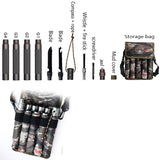 2025 Sticks Multi-Function Trekking Pole Stick Self-Defens Alpenstock Survival Tactical Stick Outdoor Tools CXR  Detachable 4/5/6/7in1   | POPOTR™