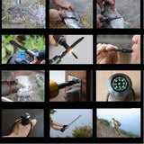 2025 Sticks Multi-Function Trekking Pole Stick Self-Defens Alpenstock Survival Tactical Stick Outdoor Tools CXR  Detachable 4/5/6/7in1   | POPOTR™