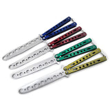 Outdoor knife practice throwing knife color butterfly knife training comb practice throwing knife without blade playing cool tool