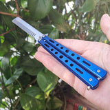 Outdoor knife practice throwing knife color butterfly knife training comb practice throwing knife without blade playing cool tool