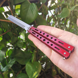 Outdoor knife practice throwing knife color butterfly knife training comb practice throwing knife without blade playing cool tool