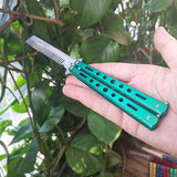 Outdoor knife practice throwing knife color butterfly knife training comb practice throwing knife without blade playing cool tool