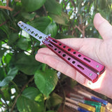 Outdoor knife practice throwing knife color butterfly knife training comb practice throwing knife without blade playing cool tool