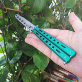 Outdoor knife practice throwing knife color butterfly knife training comb practice throwing knife without blade playing cool tool