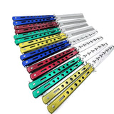 Outdoor knife practice throwing knife color butterfly knife training comb practice throwing knife without blade playing cool tool