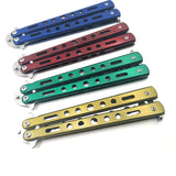 Outdoor knife practice throwing knife color butterfly knife training comb practice throwing knife without blade playing cool tool