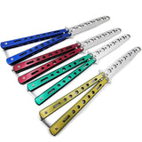 Outdoor knife practice throwing knife color butterfly knife training comb practice throwing knife without blade playing cool tool