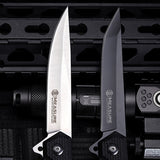 Outdoor survival multi-function knife short knife self-defense d2 fruit knife collection knife folding knife outdoor knife（white tip）
