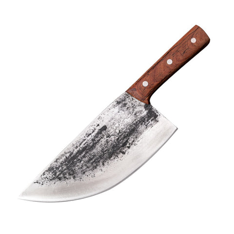 Elastic steel pork knife slaughtering knife hand forging meat cutting knife boning pig killing Longquan knife