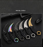 Battle wolf claw knife CS claw knife outdoor claw outdoor self-defense camping survival knife sharp game claw knife
