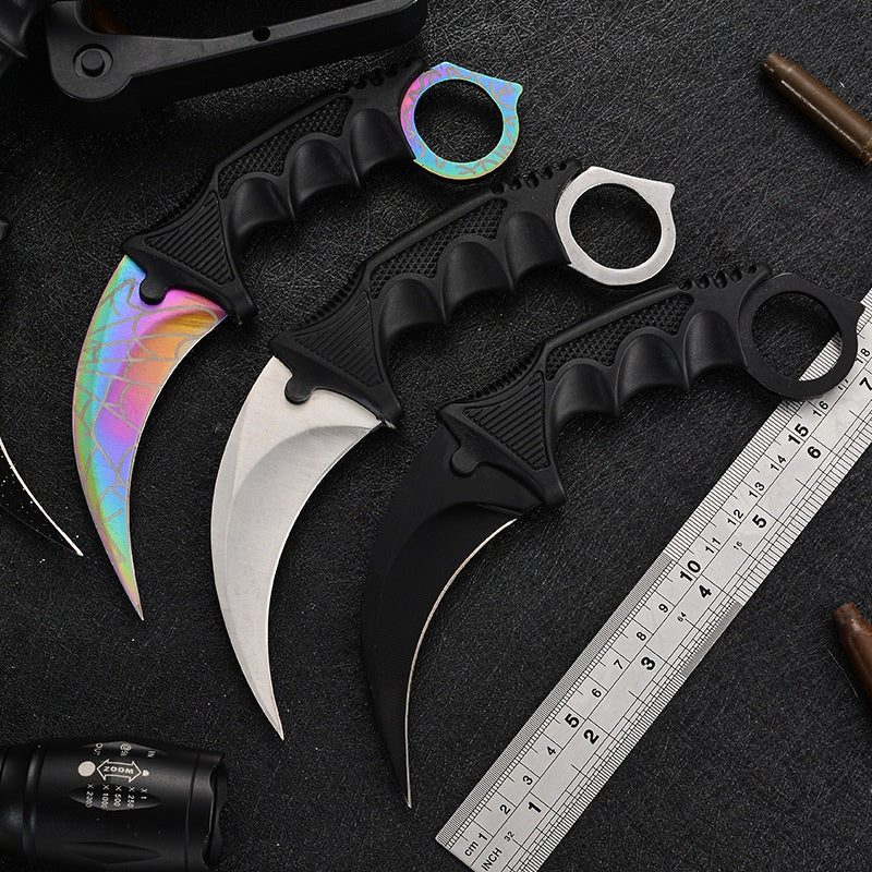 Battle wolf claw knife CS claw knife outdoor claw outdoor self-defense camping survival knife sharp game claw knife