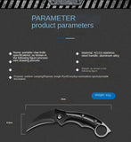 Mini Fruit Camping Knife Wild Survival Multifunctional Knife Outdoor Portable Claw Knife