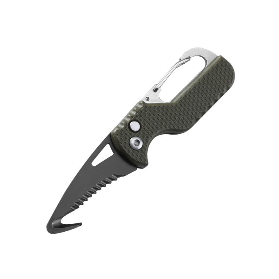 Multifunctional outdoor portable knife folding quick box opener express box opener emergency survival tool