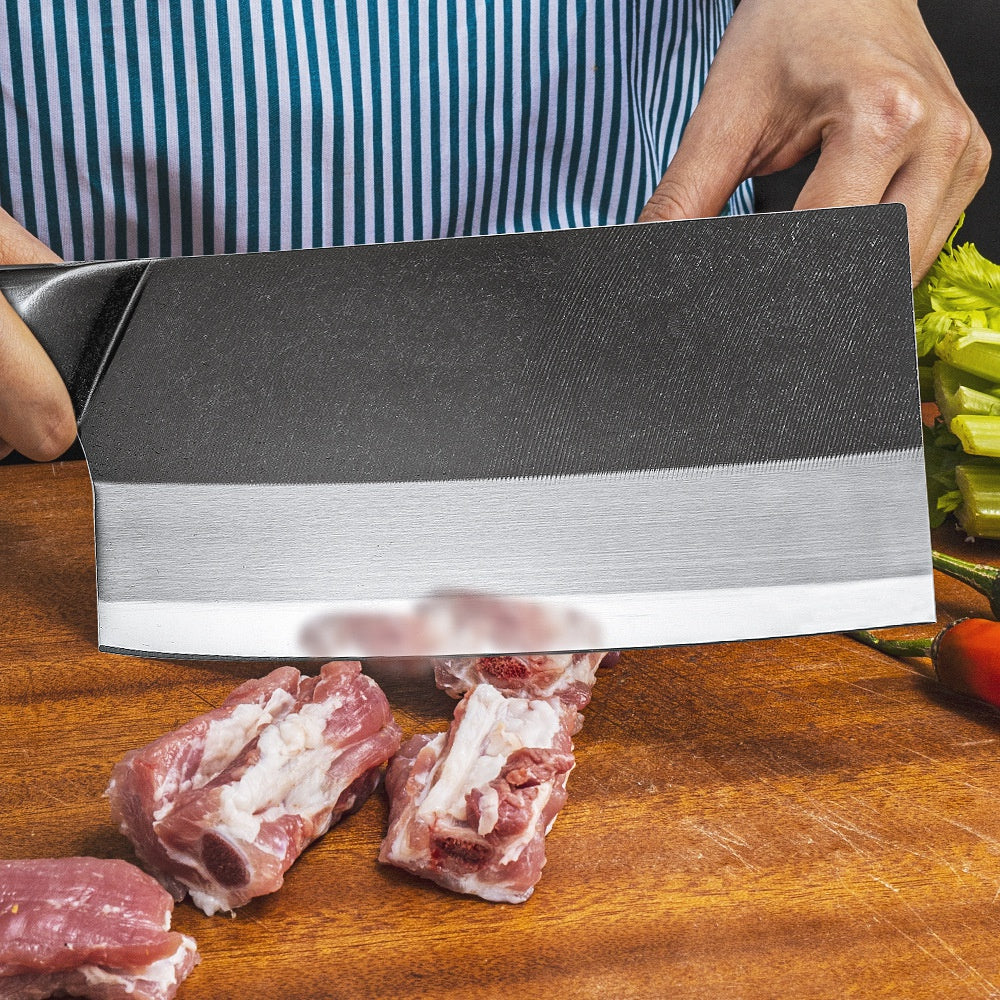 Handmade household cutter knife cut two-purpose knife slice cut meat knife sharp chef special kitchen knife kitchen knife