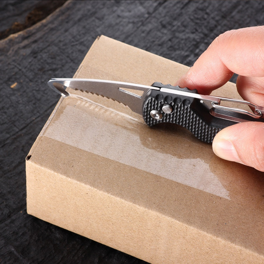 Folding quick open box opener multi-functional outdoor portable knife emergency survival tool express box opener