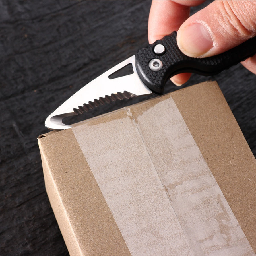 Folding quick open box opener multi-functional outdoor portable knife emergency survival tool express box opener