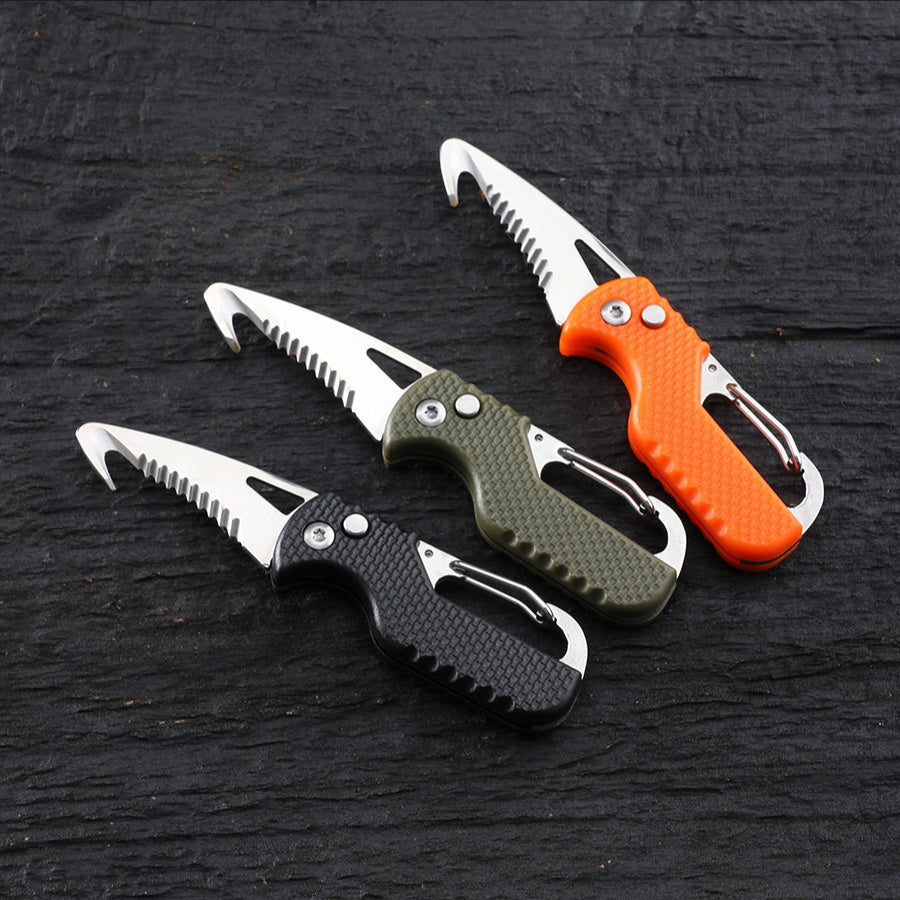 Folding quick open box opener multi-functional outdoor portable knife emergency survival tool express box opener