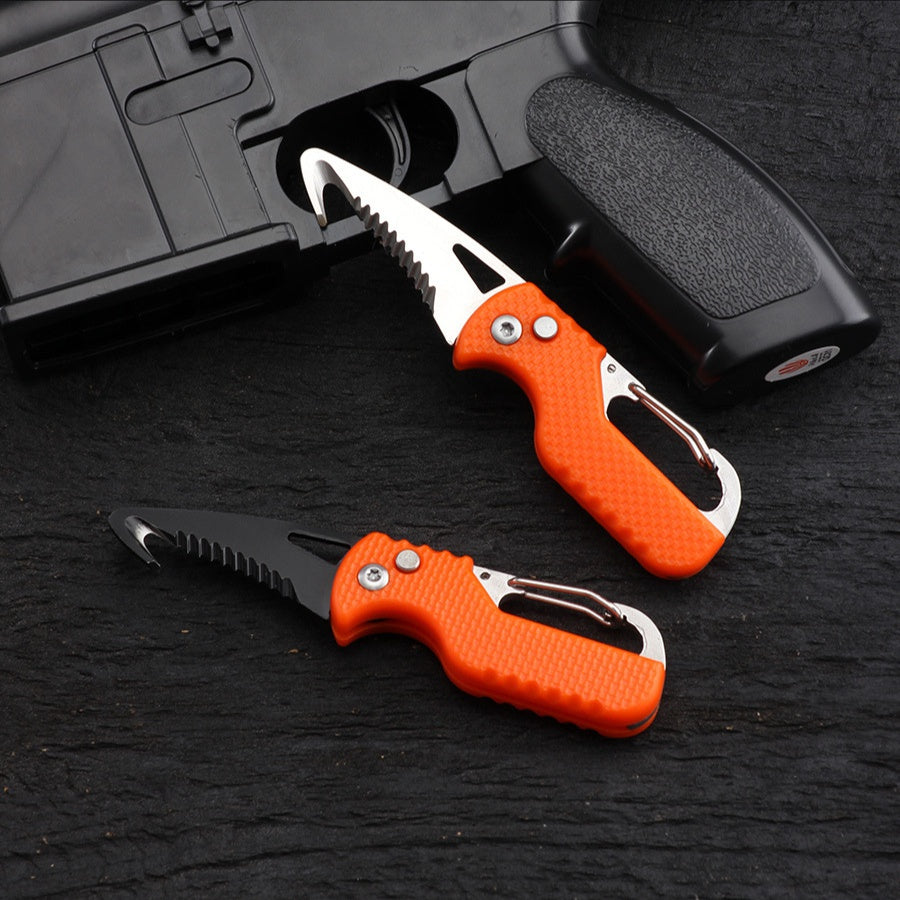 Folding quick open box opener multi-functional outdoor portable knife emergency survival tool express box opener