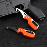 Folding quick open box opener multi-functional outdoor portable knife emergency survival tool express box opener