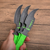 Shuriken Ninja Kunai Hunting Knife 3 Pieces/6 Pieces Fixed Blade Throwing Knife Tactical Set with Sheath (Fork Type)