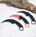 Outdoor high hardness portable multi-functional camping survival knife CSGO game claw knife outdoor self-defense eagle claw knife