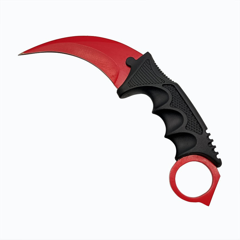 Outdoor high hardness portable multi-functional camping survival knife CSGO game claw knife outdoor self-defense eagle claw knife