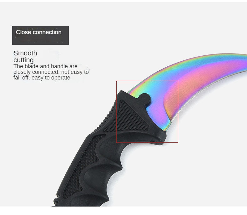 Outdoor high hardness portable multi-functional camping survival knife CSGO game claw knife outdoor self-defense eagle claw knife