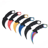 Outdoor high hardness portable multi-functional camping survival knife CSGO game claw knife outdoor self-defense eagle claw knife