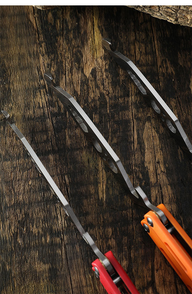Butterfly knife cool play knife without edge novice practice 420C stainless steel training knife multi-function
