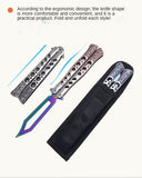 Practice all-steel folding knife bladeless safety throwing knife multi-function tool new fashion butterfly training knife