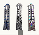 Practice all-steel folding knife bladeless safety throwing knife multi-function tool new fashion butterfly training knife