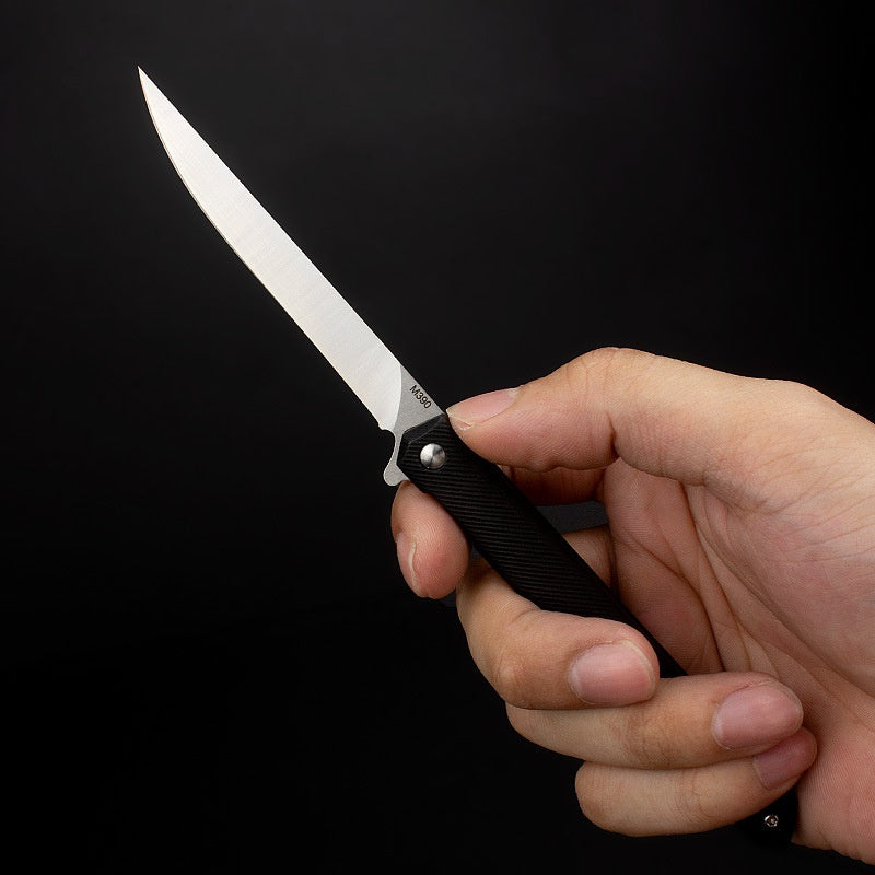 Outdoor mini knife factory spot folding knife sharp bearings folding knife wilderness survival fruit knife